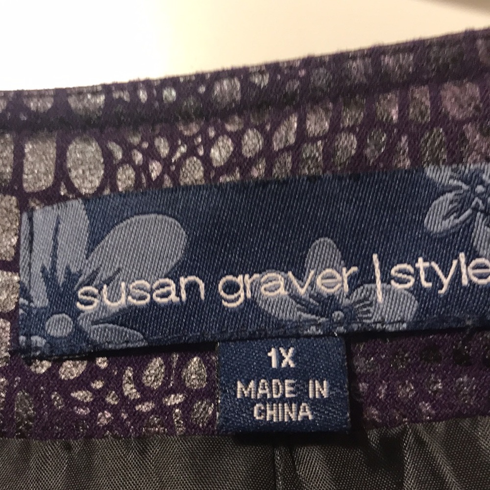 Susan Graver Jacket 1X - Picture 3 of 6